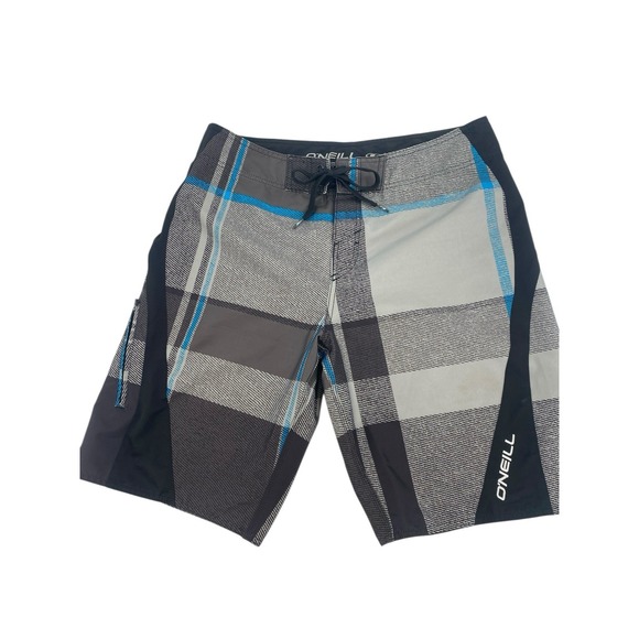 O'Neill Boardshorts Swim Trunks Shorts‎ Plaid Mens Size 36 - Picture 1 of 7